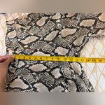 Choosy Elizabeth Snake Skin Faux Leather Cropped Pants Size 6 Black Photo 5