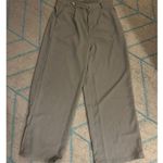 NEW Brown Wide Leg Pants Career Straight Trousers Large Photo 3