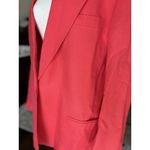 Talbots Vintage Blazers Size 18 Pink Linen Rayon Crest Italian Fabric Photo 3