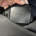 ALLSAINTS  Tan Beige East West Leather Flap Over Crossbody Bag Purse Zip Around Photo 8