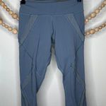 Lululemon  Cool to Street Blue Denim Mesh Cropped Leggings Photo 0