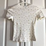 SKIMS  Cotton Rib T-Shirt in Marigold Rosebud Print - XS Photo 0