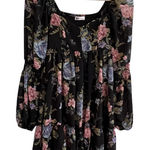 SO  Good For Life Womens Floral Milkmaid Babydoll Dress Sz XS Puff Sleeve Cottage Photo 0