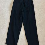 ZARA NWT Black Straight Leg Darted Masculine Trouser High Waisted Pleated Size S Photo 3