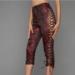 Poster Girl  Dragon‎ Fire Pedal Pusher Red Pants. Size: XXS Photo 3