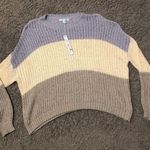 She & Sky color block sweater NWT large Photo 0