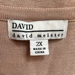 David Meister ‎ Dusty Pink Knit Sleeveless Sweater Top Photo 4