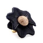 Lele Sadoughi NWOT  Sugarbush Petal Ring Dark Blue Size 7 Photo 0
