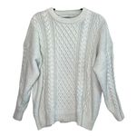Aelfric Eden NWT  Oversized Ivory Cable Knit Fisherman Sweater Size Large Photo 5