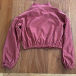 Romwe  Raspberry Cropped Bomber Zip Up Jacker Size S Photo 6