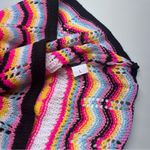 Colorful Striped Knit Sweater Pink Size L Photo 7