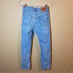Levi's  WEDGIE straight Denim Button Fly Distressed High Rise Jeans Size 27 Photo 2