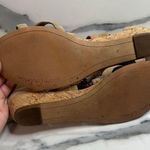 Sam Edelman Women's Tan Suede Cage Gladiator Cork Wedge Dawson Sandals Sz 9 Photo 4