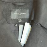 Banana Republic vegan suede Black Sleeveless Trench vest Coat size medium Photo 4