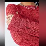 Urban Outfitters  Carla Long Sleeve
Laddered Slash Neck Knit Top. Size Large Photo 2