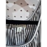 Max Studio Striped Cold Shoulder Top Plus Size 3X Black White Photo 3