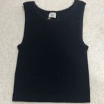 Aritzia Sunday Best Women's Black Crop Tank Top Ribbed Sz XS Photo 0