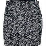 Anthropologie Maeve Skirt Size 2P Floral Jacquard Mini Midnight Blue or Black Photo 0