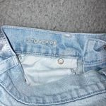 American Eagle Stovepipe Jeans Women 4 Short Wide Leg Stretch Light Wash Denim Photo 15