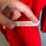 Free People All Mine Oversized V Neck Knit Sweater Red Size XS Boho Fall Photo 10