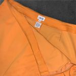 Cache Women’s Flat Front Orange Skort Size 0 Side Zip Photo 5