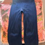 donni flare yoga pants navy ribbed high waisted Blue Size XS Photo 4