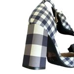 Draper James RSVP Bianca Navy White Gingham Heels Shoes 8 Pointy Toe 3.25” Heel Photo 6