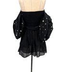 SUNDRESS Alana‎ Dress Black Mini Puff Sleeve Mirrored Size XS/Small Photo 10