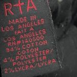 RTA Distressed Boot Cut Jeans Women’s Size 26 Black Mid Rise Stretch Denim Photo 11