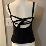 prAna  black strappy tankini top size small w/ removable pads NWOT Photo 2