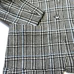 St. John NWT Collection Prince Of Wales Plaid Knit Jacket in Ecru Plaid 14 $2195 Photo 3