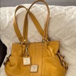 TIGNANELLO 1980 MUSTARD Leather Tote Bag Yellow Photo 1