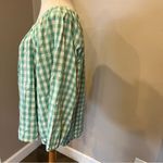 a.n.a A New Approach Green Plaid 100% Cotton Blouse Women’s Size XXL Photo 2