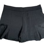 Marciano  by Guess Flowy Frilly High Rise Shorts 8 Black Silky Side Zipper Photo 3