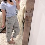 None Gray pajama pants size medium cute quotes love yourself pajamas all day Photo 2