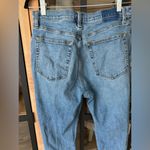 Abercrombie & Fitch Abercrombie The Ankle Straight Ultra High Rise Distressed denim Jeans light wash Photo 6