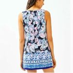 Lilly Pulitzer Donna Romper High Tide Navy Holy Flockamolie Engineered Romper BN Photo 4