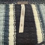 Free People  Lollipop Sweater Mini Dress Boho Knit Navy Baby Blue Cozy Chic Small Photo 7