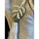 Sigrid Olsen ‎ Oversized Blue & White Maxi Dress Linen Blend Short Sleeve Size L Photo 8