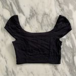 Lottie Moss Linen Blend Cap Sleeve Milkmaid Bustier Crop Top • Sz S Photo 3