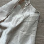 Selfie Leslie Angel Eyes Cowl Neck Asymmetrical Hem Mini Dress in Champagne Photo 5