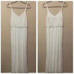 Adrianna Papell Women's Long Beaded Blouson Gown in White NWT Size 10 Photo 2
