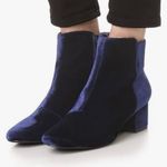 Joie  blue velvet ankle booties size 6/36 Photo 1