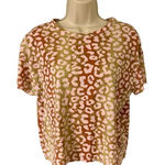 ZARA   PRINT T-SHIRT ROUND NECK ANIMAL PRINT  Size Small Photo 0