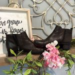 Bandolino  Boots Brown Leather Side Zip Ankle Booties Womens 6 Photo 12