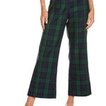 Alexia Admor Jayden Wide Leg Cropped Pants - Size 14 - Green Plaid -ā NWT Photo 0