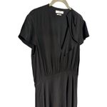 Isabel Marant  Étoile West Asymmetrical Hem Dress Size 40 Black Midi Photo 4