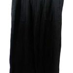 J.Jill Black Gauzy Wide Leg Boho Cotton Elastic Waist Pull On Pants Size Large Photo 0