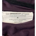 French Laundry The Sweatshirt Project Cowl Neck Size S Plum/Purple Snap Shoulder Photo 3