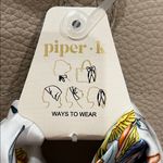 Anna Paola | Italian Leather Satchel w/ Crossbody & Scarf Tan Photo 14